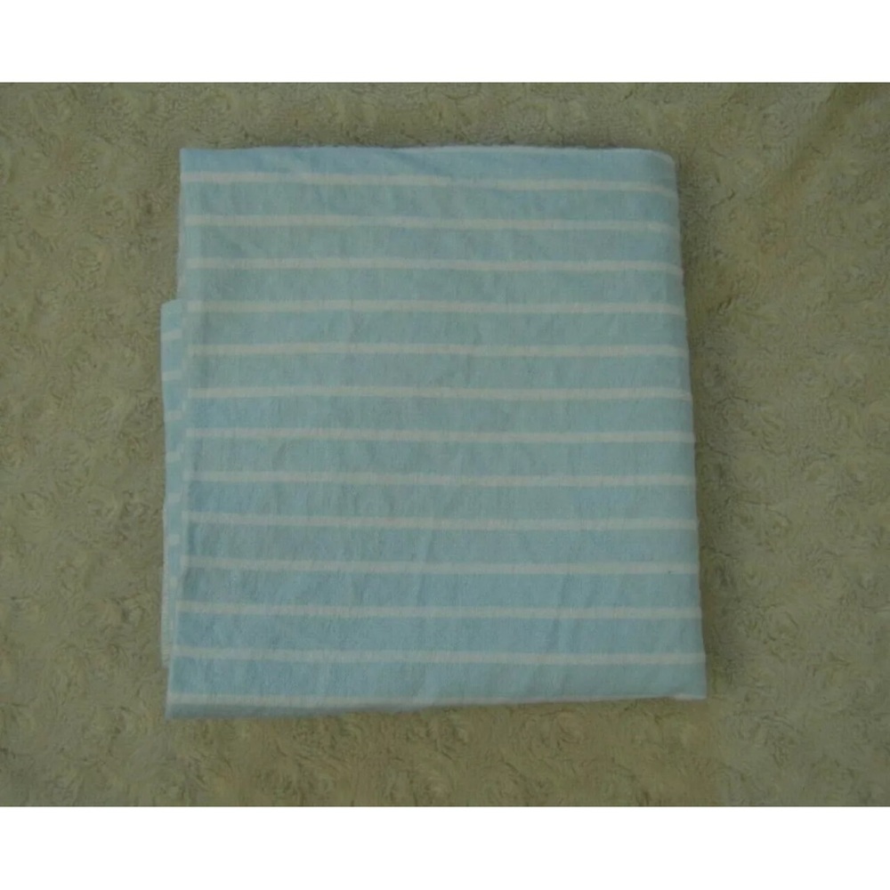 Child of Mine by Carter's Light Blue White Stripes Baby Receiving Blanket